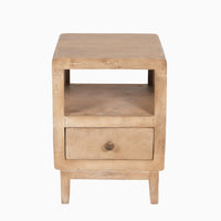 Outlet - Colton Mango Wood Bedside Table - Set of 2
