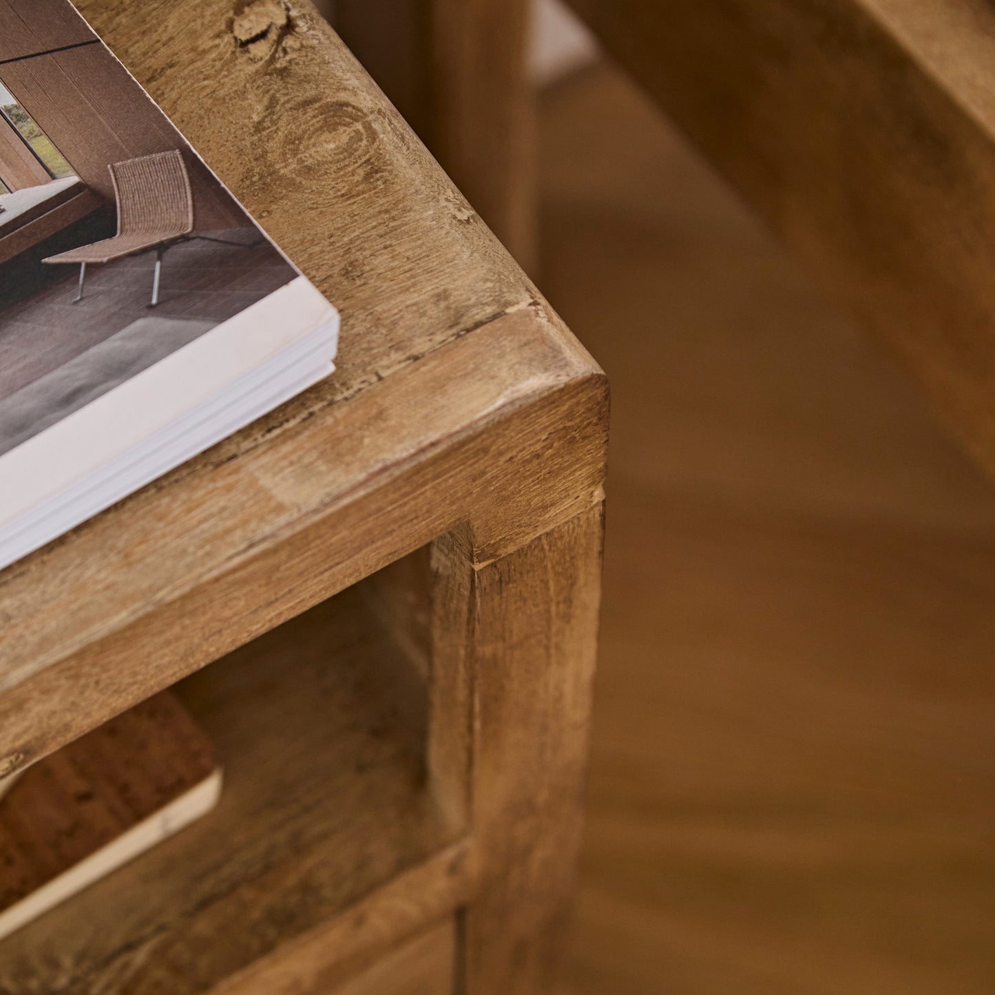 Outlet - Colton Mango Wood Bedside Table - Set of 2