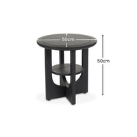 Outlet - Delphi Black Acacia Side Table