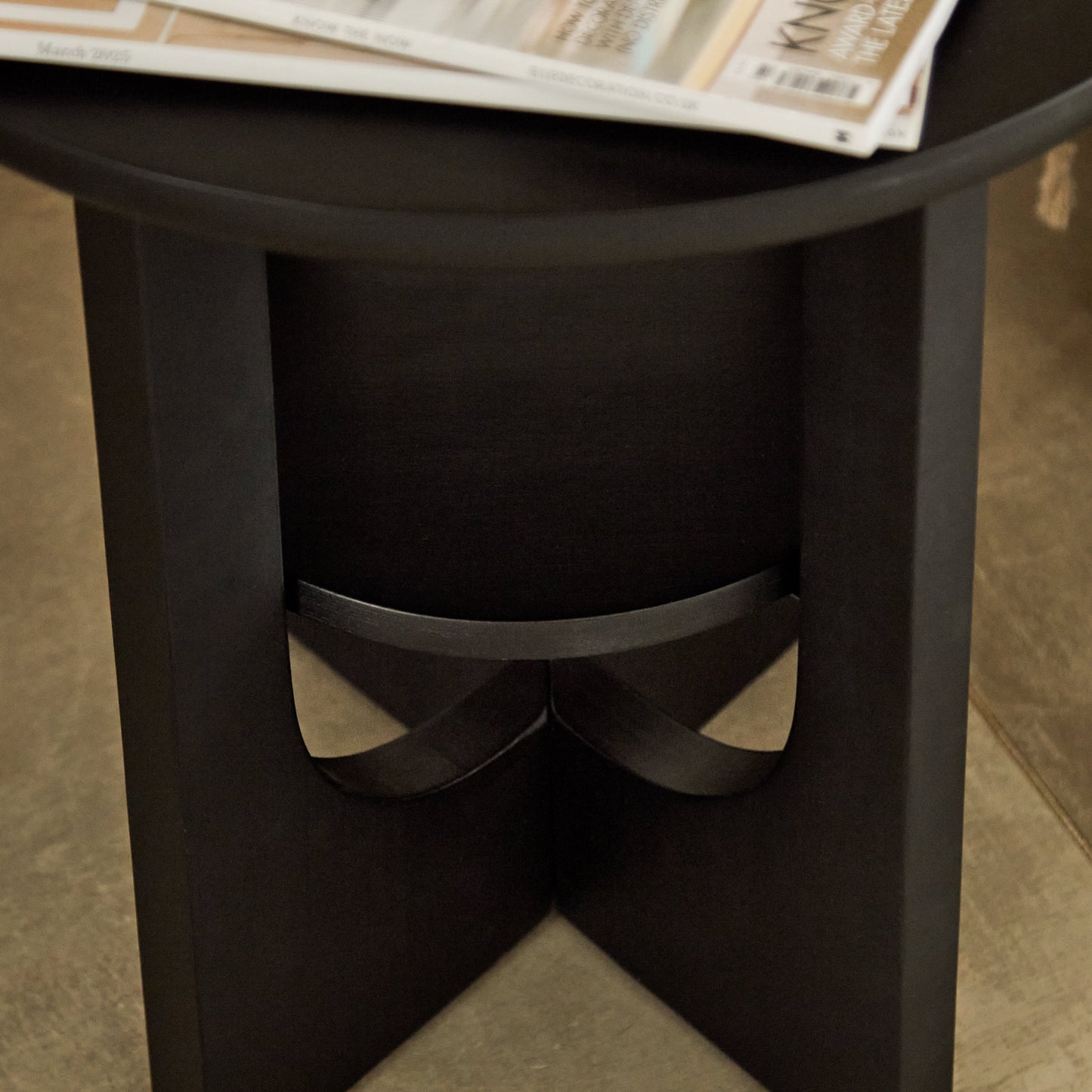 Outlet - Delphi Black Acacia Side Table
