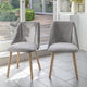 Freya Mist Grey Dining Chairs - Set of 2 - Chalked Mangowood Legs