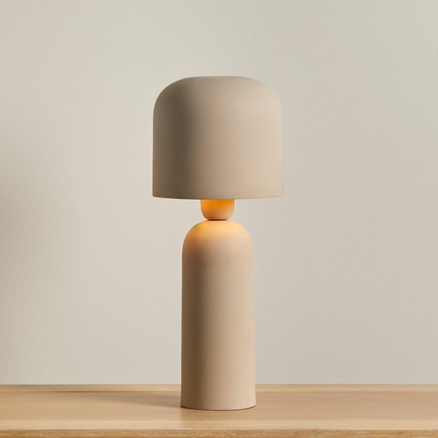 Outlet - Eltham 39cm Metal Table Lamp - Taupe