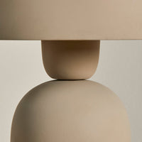 Outlet - Eltham 39cm Metal Table Lamp - Taupe