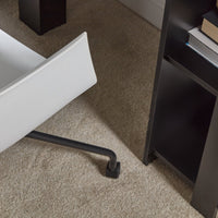 Outlet - Logan Office Swivel Chair - White with Black Legs