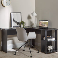 Outlet - Logan Office Swivel Chair - White with Black Legs