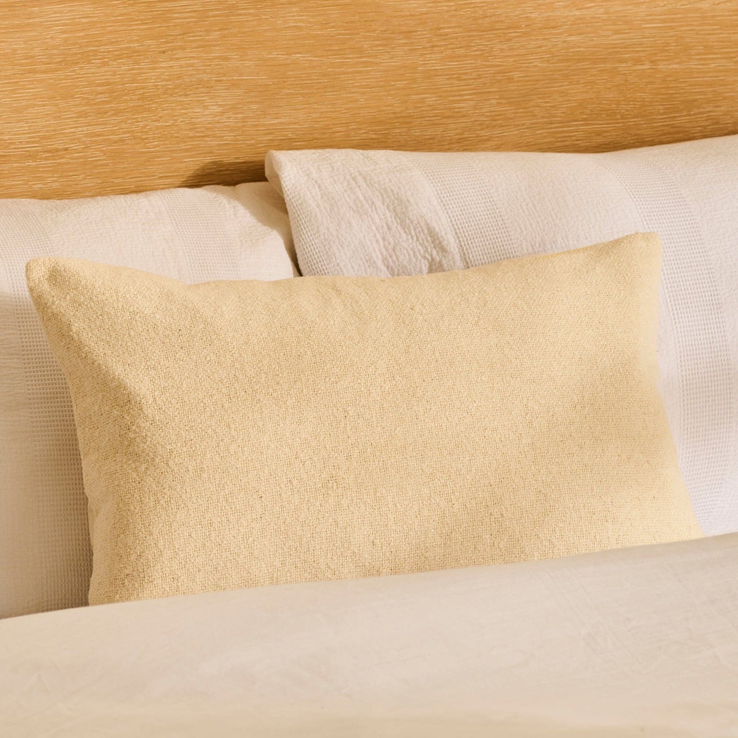 Ealing 35 x 55cm Textured Cushion Cover - Clay