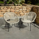 Eli Beige Rope Chairs - Set of 2