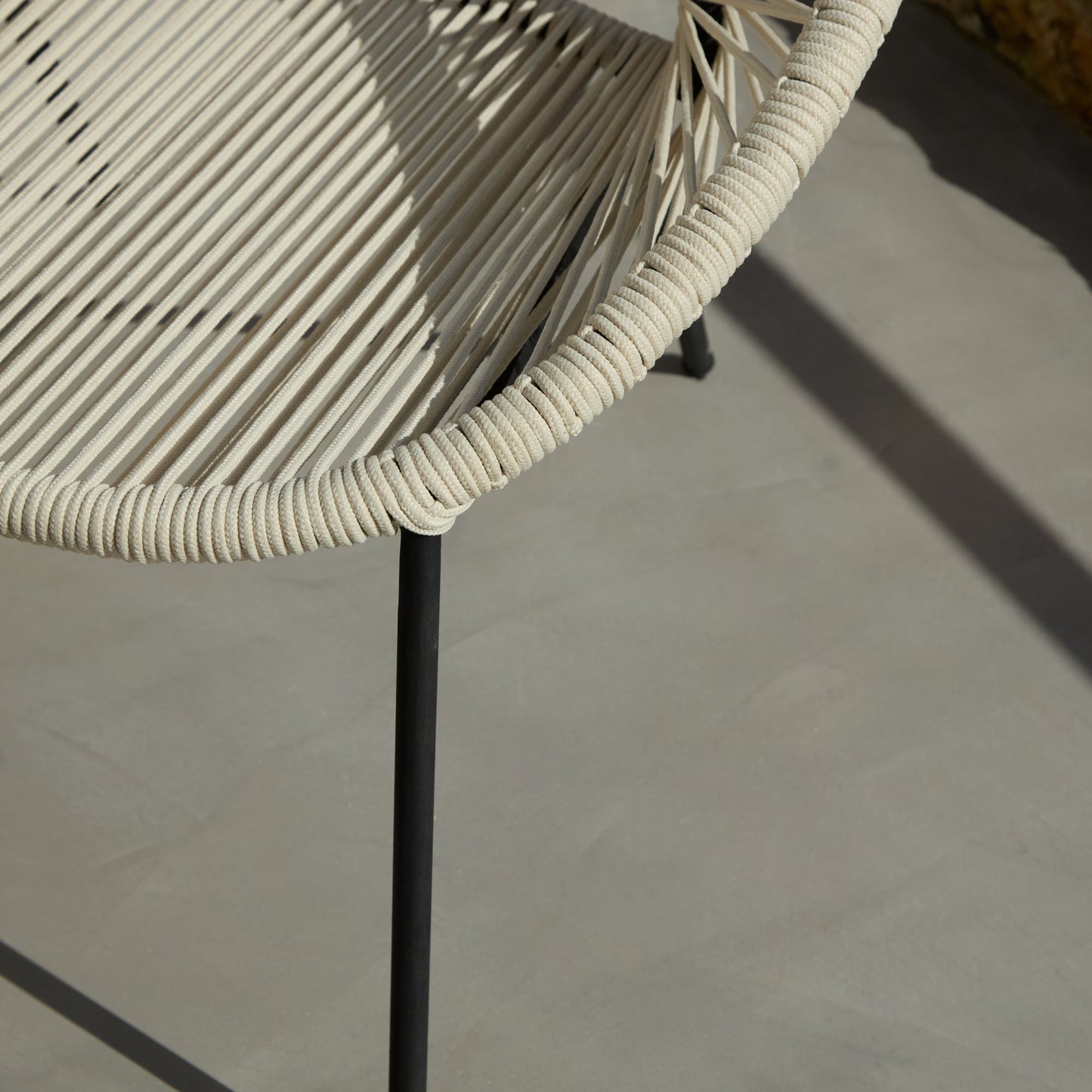 Eli Beige Rope Chairs - Set of 2