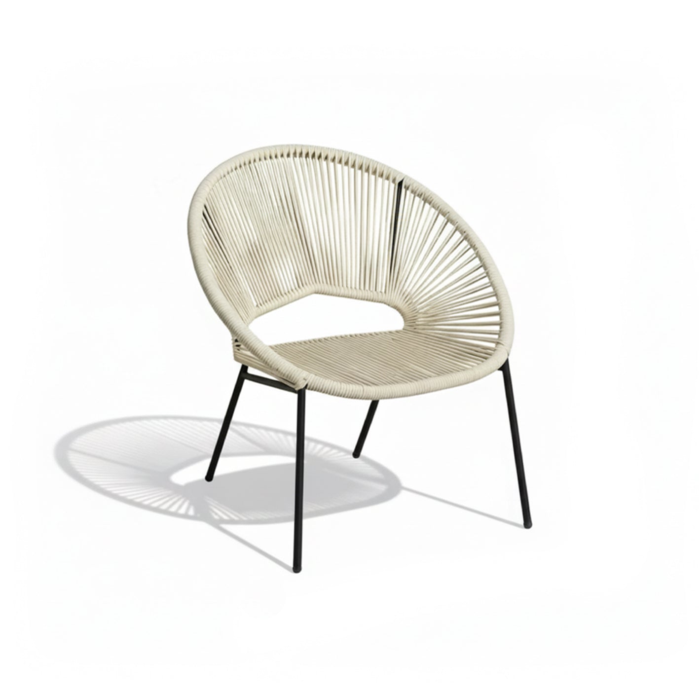 Eli Beige Rope Chairs - Set of 2