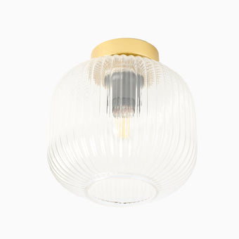compare product Elland 21cm Glass Pendant Light - Gold