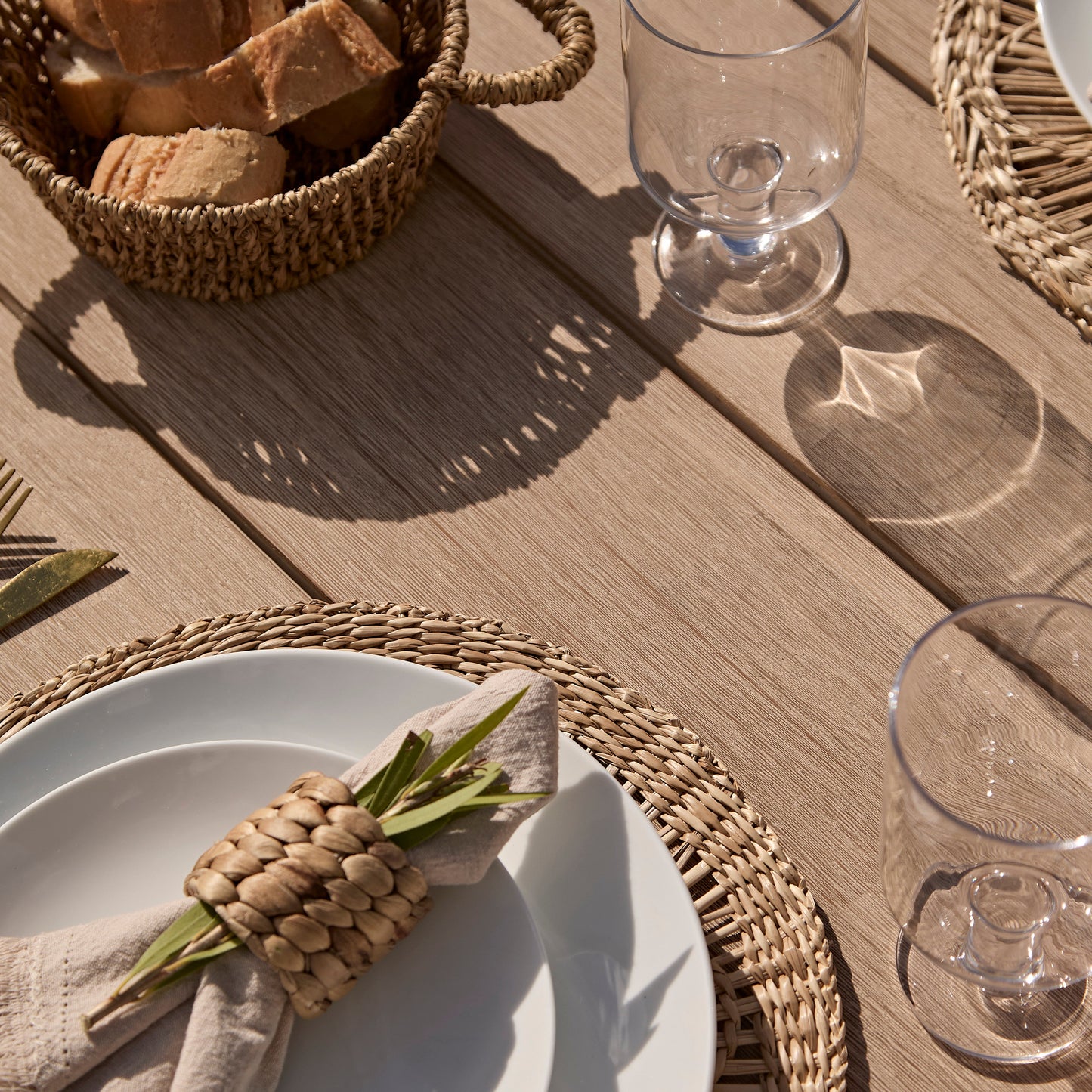Elowen 6 Seater Wooden Garden Dining Set with Elowen Chairs