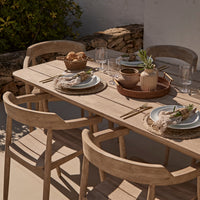 Elowen 6 Seater Wooden Garden Dining Set with Elowen Chairs