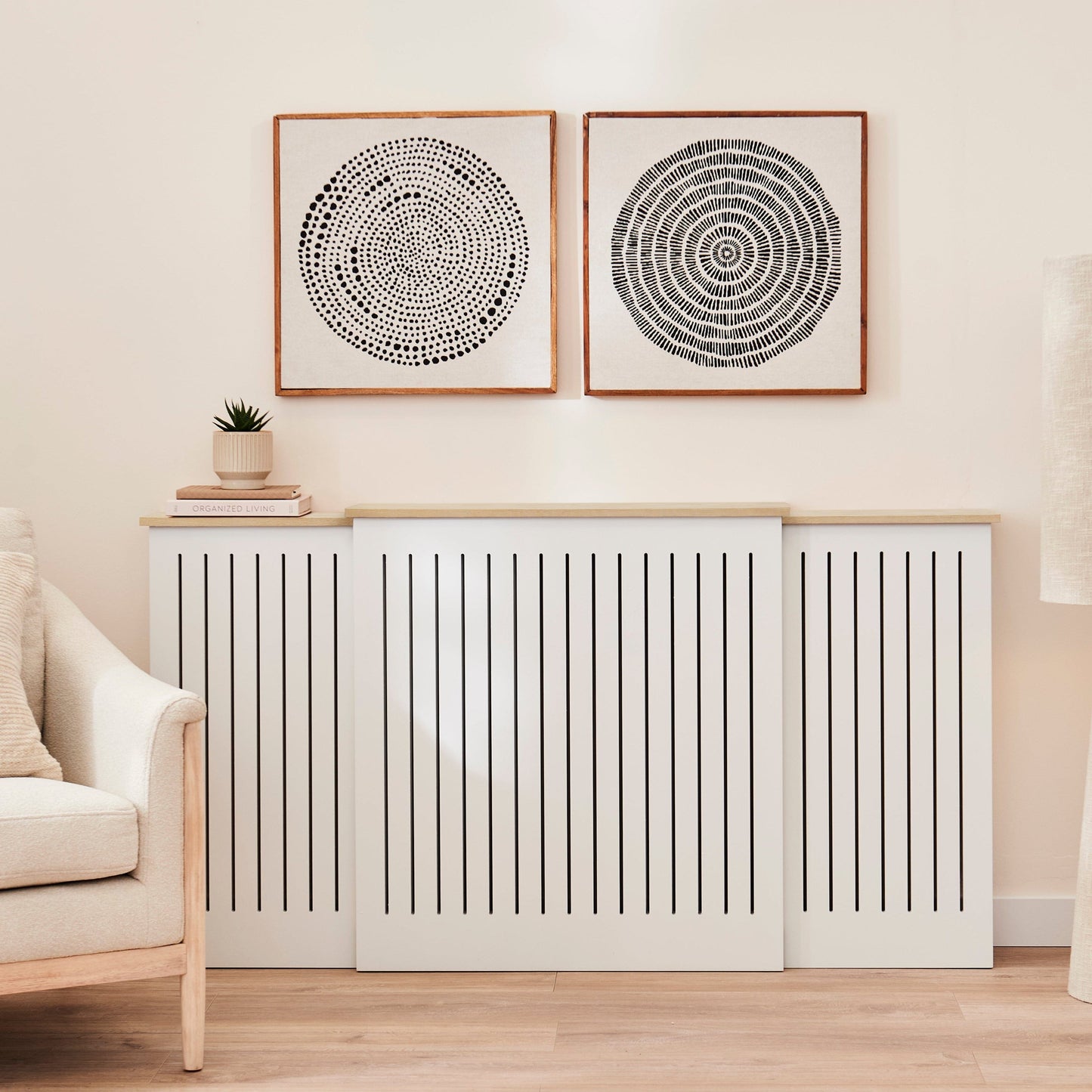 Outlet - Elspeth Extending Radiator Cover - Whitewash Oak