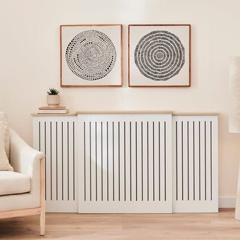 compare product Outlet - Elspeth Extending Radiator Cover - Whitewash Oak
