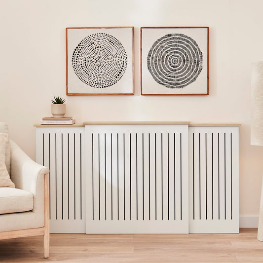 Outlet - Elspeth Extending Radiator Cover - Whitewash Oak