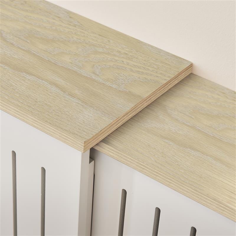 Outlet - Elspeth Extending Radiator Cover - Whitewash Oak