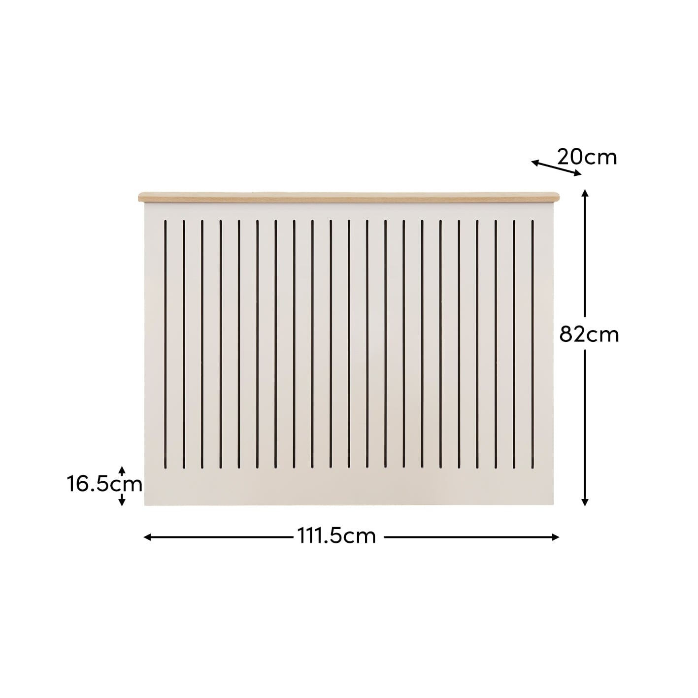 Outlet - Elspeth Medium Radiator Cover - Whitewash Oak