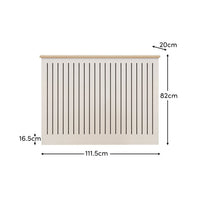 Outlet - Elspeth Medium Radiator Cover - Whitewash Oak