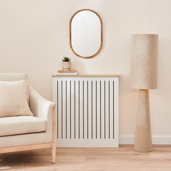 compare product Elspeth Small Radiator Cover - Whitewash Oak
