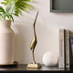 Outlet - Elstead 41cm Metal Crane Ornament - Gold