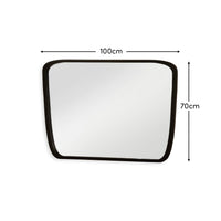 Outlet - Farleigh Large Black Wooden Mirror