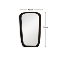 Outlet - Farleigh Small Black Wooden Mirror