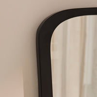 Outlet - Farleigh Small Black Wooden Mirror