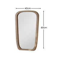 Outlet - Farleigh Small Whitewash Wooden Mirror