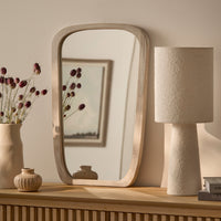 Outlet - Farleigh Small Whitewash Wooden Mirror