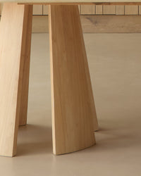 Outlet - Farren Whitewash Oval Dining Table