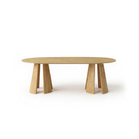 Outlet - Farren Whitewash Oval Dining Table