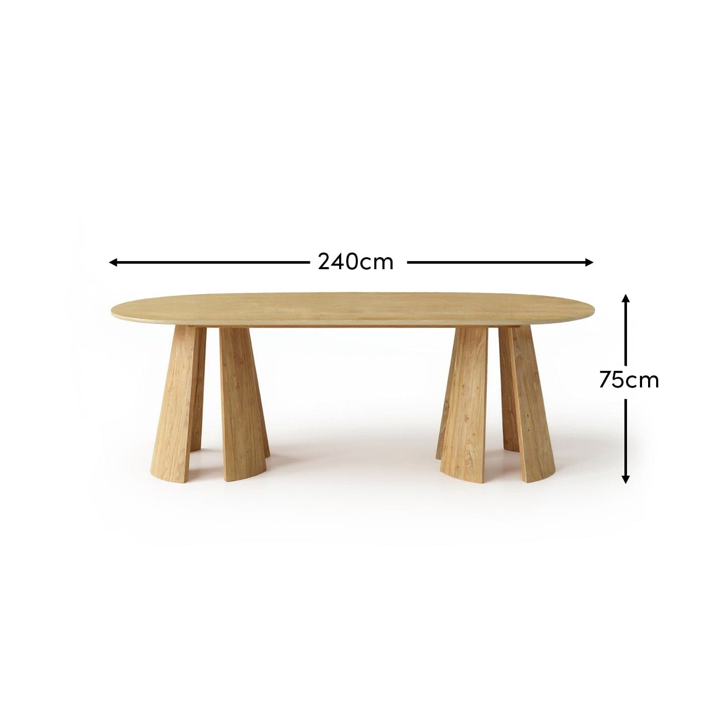 Outlet - Farren Whitewash Oval Dining Table