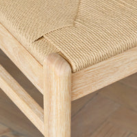 Priya Whitewash Dining Table Set - 4 Seater -  Faye Whitewash Oak Dining Chairs
