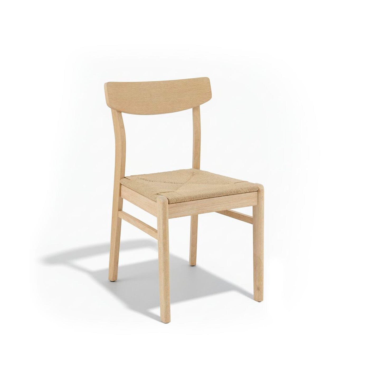 Outlet - Faye Whitewash Oak Dining Chairs - Set of 2