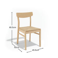 Outlet - Faye Whitewash Oak Dining Chairs - Set of 2