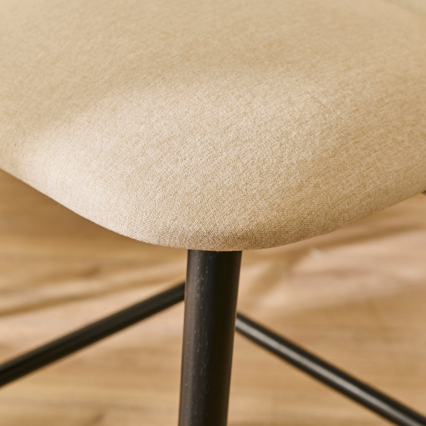 Freya Sand Bar Stool - Black Legs