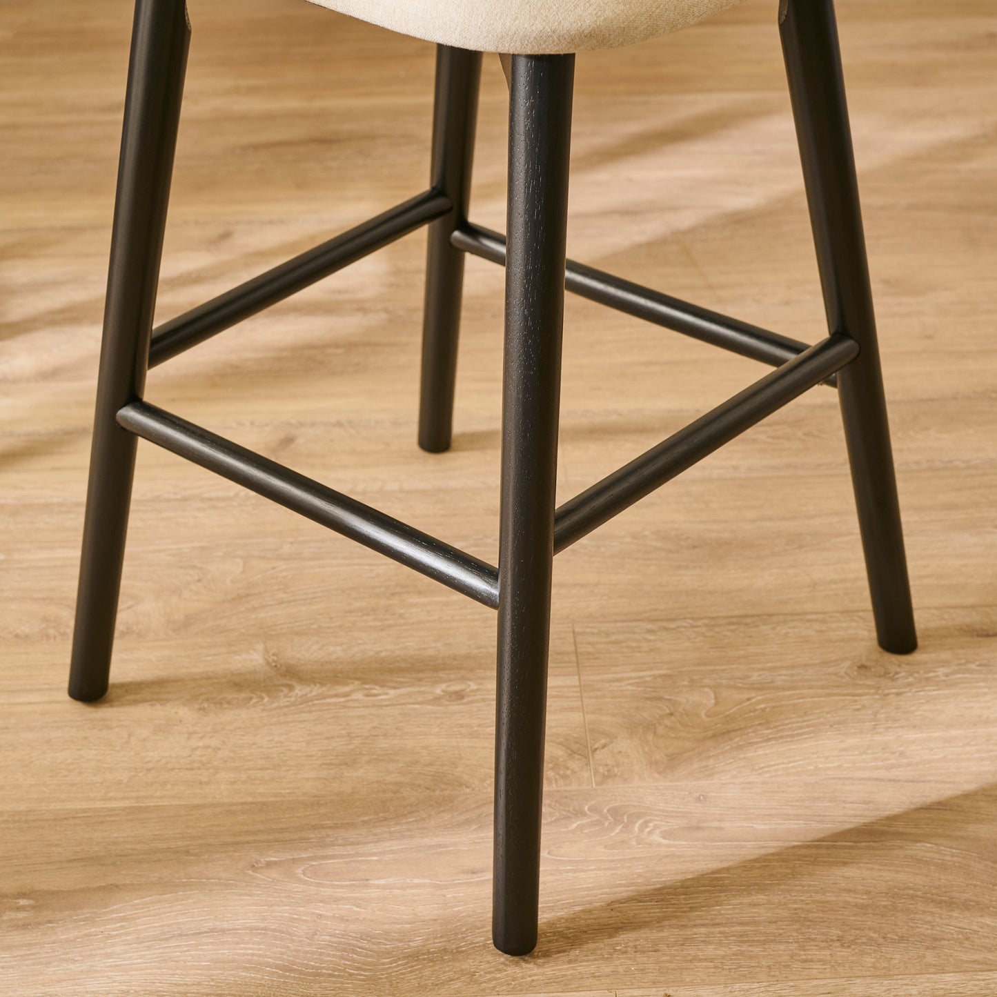 Freya Sand Bar Stool - Black Legs