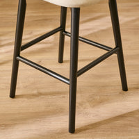 Freya Sand Bar Stool - Black Legs