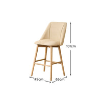Freya Sand Bar Stool - Whitewash Legs