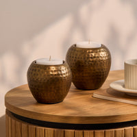 Hale Large Metal Candle Holder - Gold