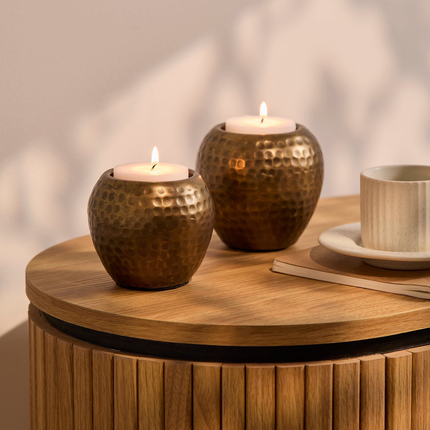 Hale Large Metal Candle Holder - Gold