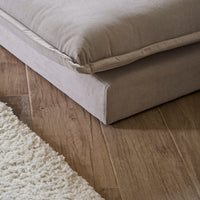 Outlet - Harlow Single Sofa Bed - Soft Beige