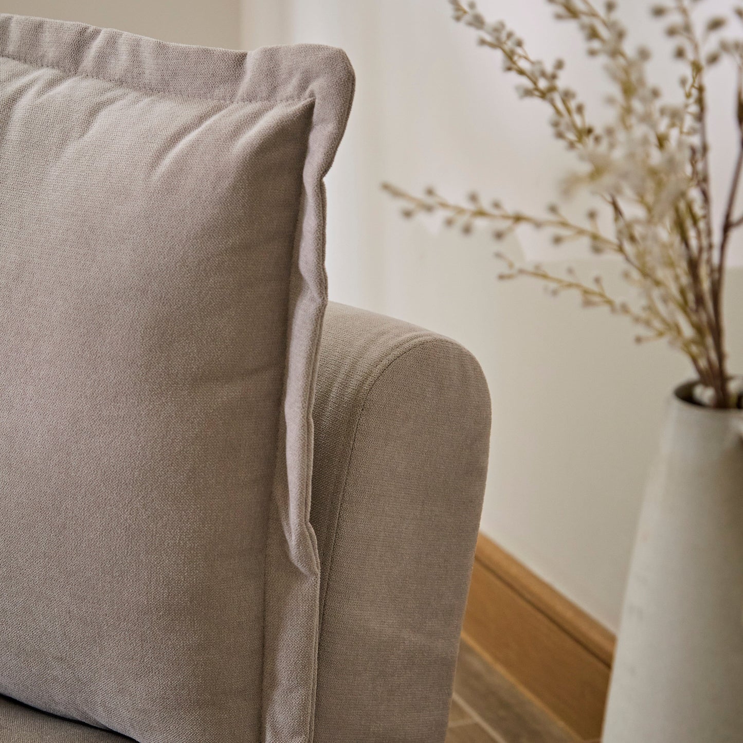 Outlet - Harlow Single Sofa Bed - Soft Beige