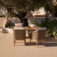 Harlyn 4 Seater Wooden Garden Dining Set with Harlyn Chairs - 160cm