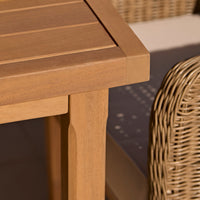 Harlyn 4 Seater Wooden Garden Dining Set with Harlyn Chairs - 160cm