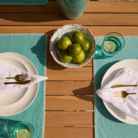 Harlyn 8 Seater Wooden Garden Dining Table - White Acacia