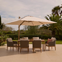 Harlyn 6 Seater Wooden Garden Dining Set with Harlyn Chairs - 200cm