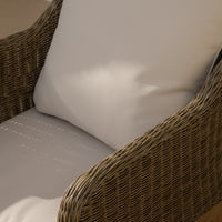 Harlyn Tawny Rattan Garden Armchairs - Set of 2