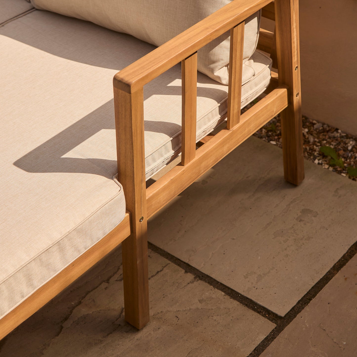 Harrelson Garden Chaise Sofa Set Cushion Covers - Sand