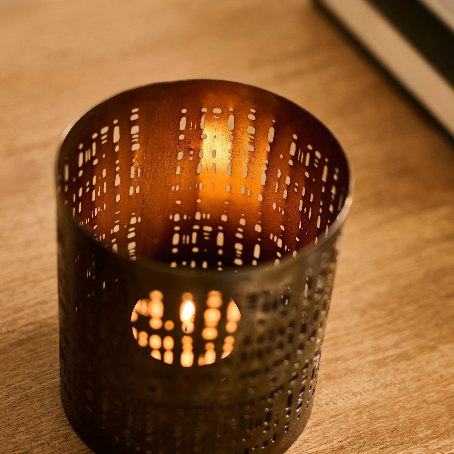 Herriard 10cm Metal Lantern - Gold